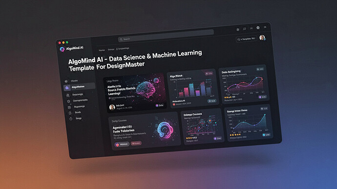 AlgoMind AI - Data Science & Machine Learning Template For DesignMaster