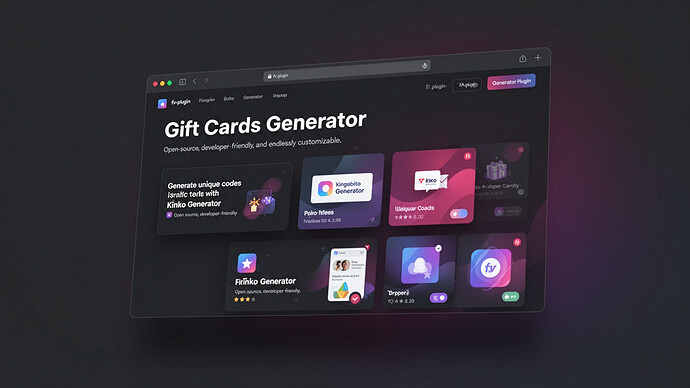 Gift Cards Generator