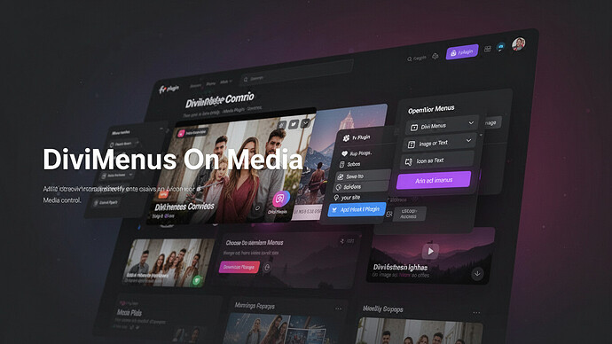 DiviMenus On Media