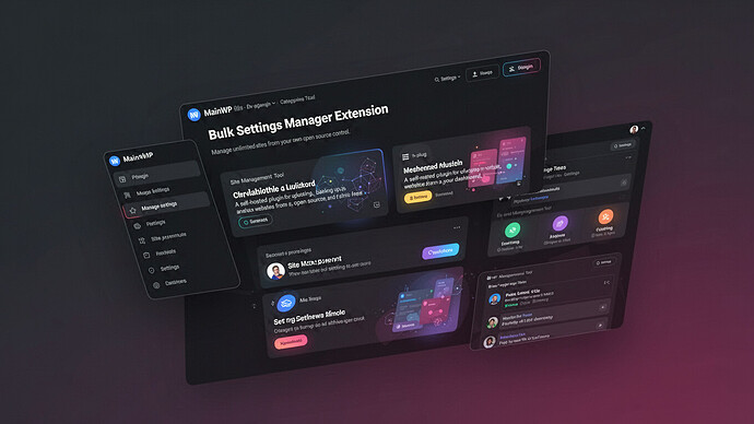 MainWP Bulk Settings Manager Extension